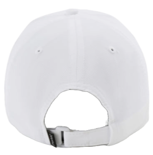 White cap, back view